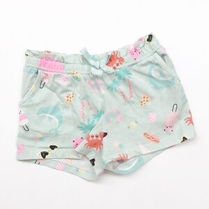 H&M toddler girl beach print shorts